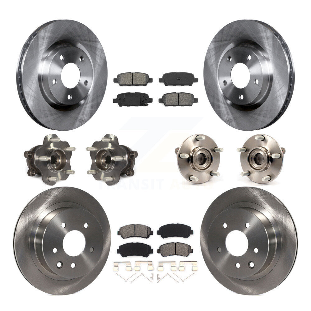 [Avant + Arrière] Kit d'ensemble roulement de roue et moyeu pour 2014-2015 Nissan Rogue Select AWD KBB-109749
