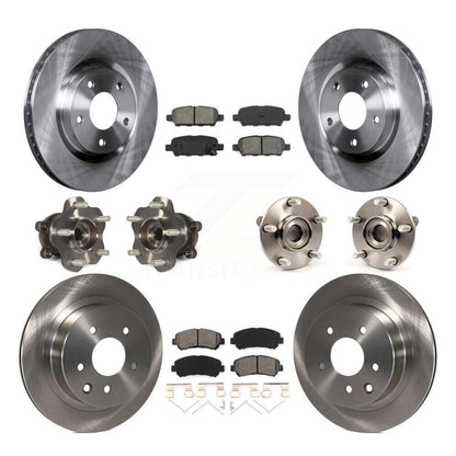 [Avant + Arrière] Kit d'ensemble roulement de roue et moyeu pour 2014-2015 Nissan Rogue Select AWD KBB-109749