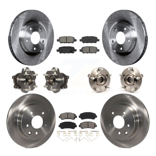 [Avant + Arrière] Kit d'ensemble roulement de roue et moyeu pour 2014-2015 Nissan Rogue Select AWD KBB-109749