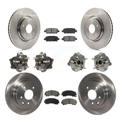 [Avant + Arrière] Kit d'ensemble roulement de roue et moyeu pour Nissan Rogue KBB-109753 par Transit Auto