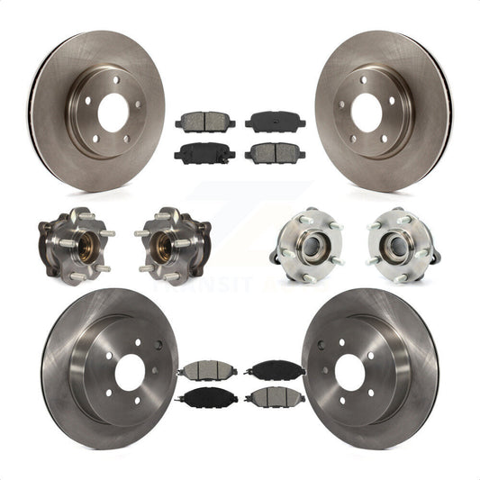 [Avant + Arrière] Kit d'ensemble roulement de roue et moyeu pour 2016 Nissan Pathfinder 4WD From 11 15 KBB-109757 par Transit Auto