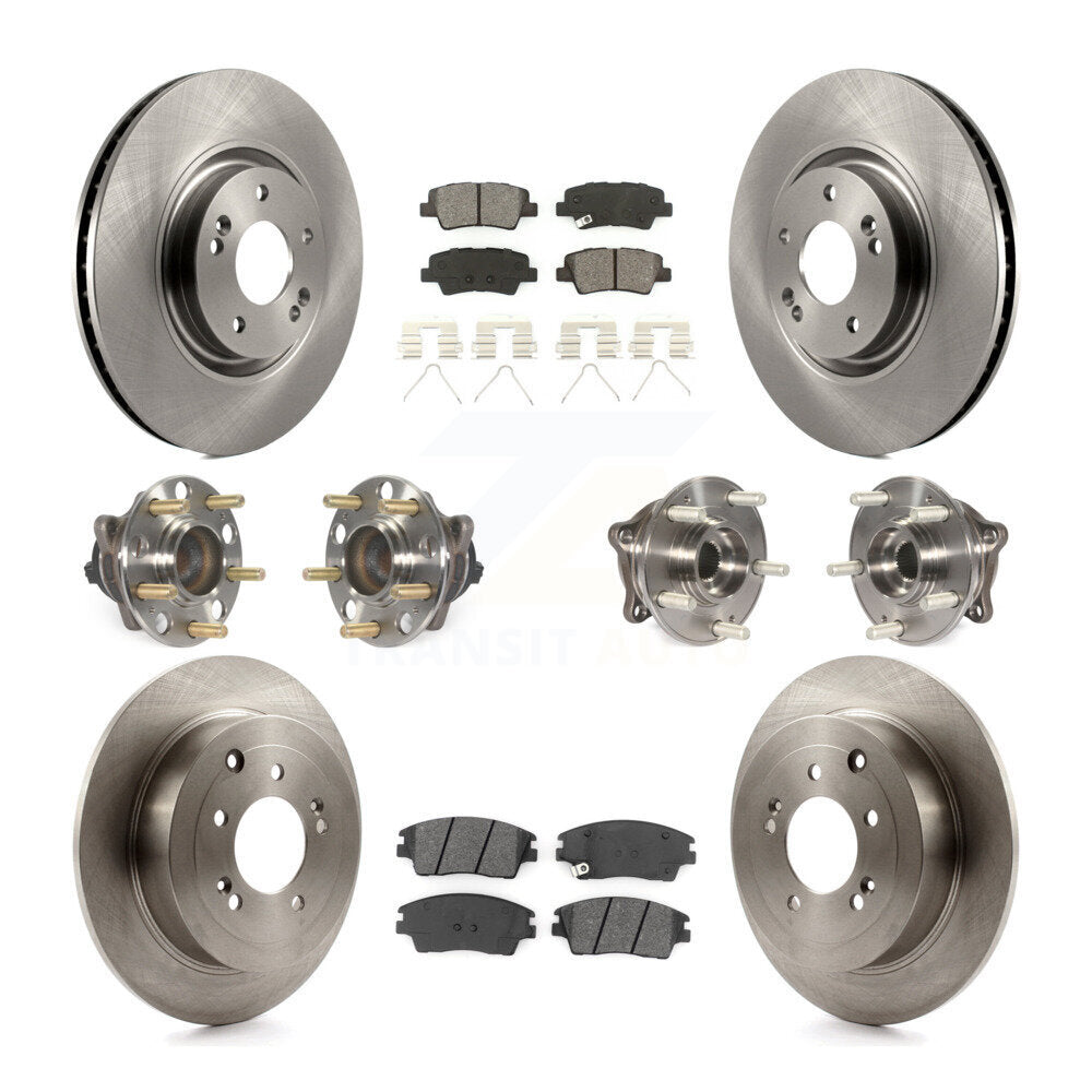 [Avant + Arrière] Kit d'ensemble roulement de roue et moyeu pour 2017-2021 Kia Sportage FWD avec Turbocharged avec Manual Parking KBB-109766