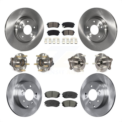 [Avant + Arrière] Kit d'ensemble roulement de roue et moyeu pour 2015 Hyundai Sonata GAS engine avec Manual Parking KBB-109767 par Transit Auto