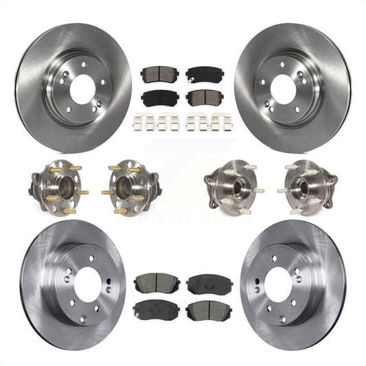 [Avant + Arrière] Kit d'ensemble roulement de roue et moyeu pour 2015 Hyundai Sonata GAS engine avec Manual Parking KBB-109767 par Transit Auto