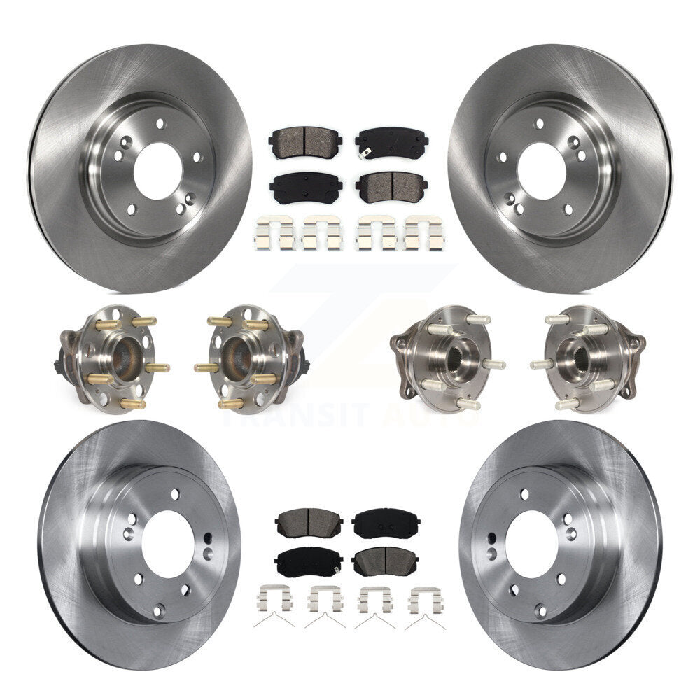 [Avant + Arrière] Kit d'ensemble roulement de roue et moyeu pour 2015-2016 Hyundai Sonata GAS engine avec Manual Parking KBB-109768
