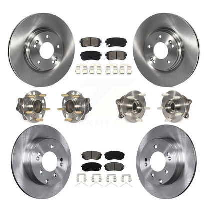 [Avant + Arrière] Kit d'ensemble roulement de roue et moyeu pour 2015-2016 Hyundai Sonata GAS engine avec Manual Parking KBB-109768