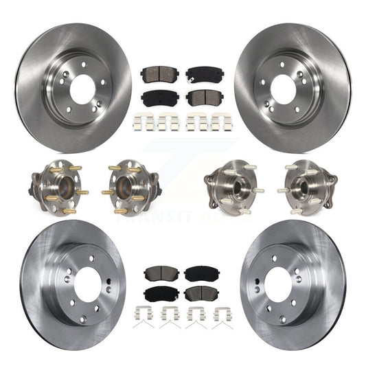 [Avant + Arrière] Kit d'ensemble roulement de roue et moyeu pour 2015-2016 Hyundai Sonata GAS engine avec Manual Parking KBB-109768