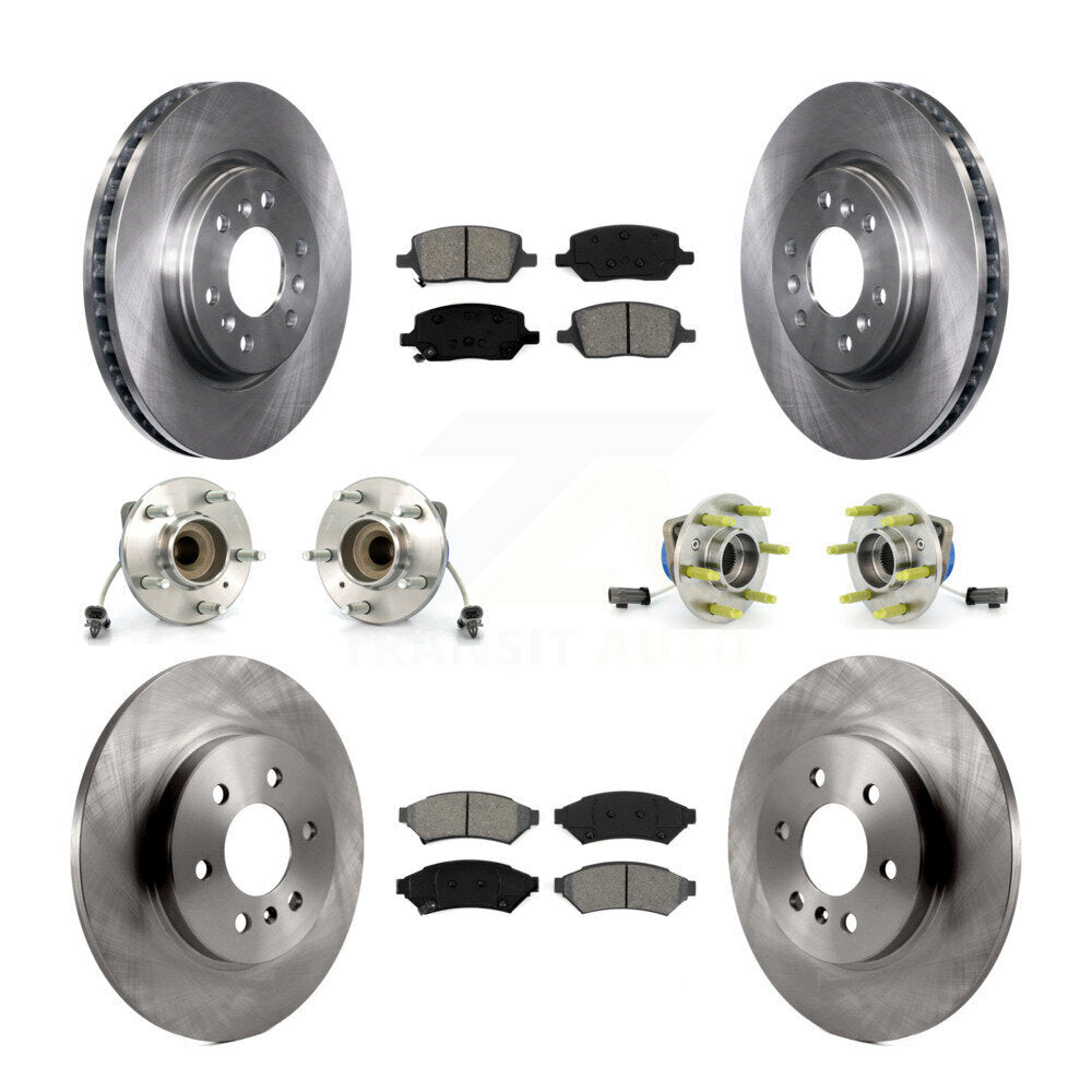 [Avant + Arrière] Kit d'ensemble roulement de roue et moyeu pour 2007 Saturn Relay 3 Hole Flange or Triangular KBB-109792