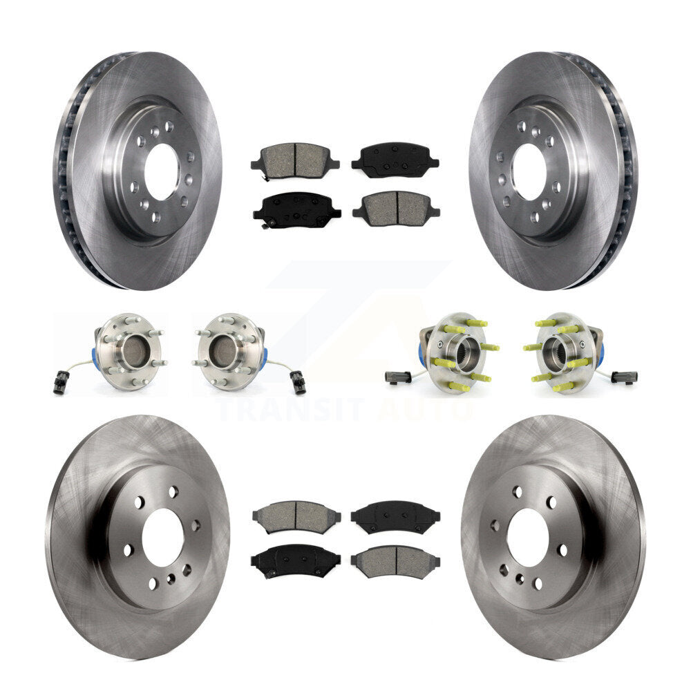 [Avant + Arrière] Kit d'ensemble roulement de roue et moyeu pour Chevrolet Uplander Buick Terraza Pontiac Montana 3 Hole Triangular Flange KBB-109793
