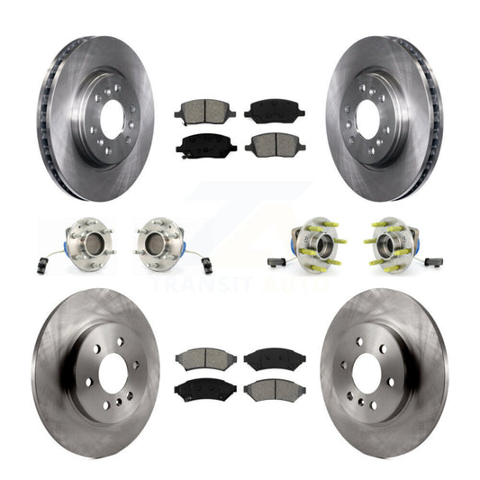 [Avant + Arrière] Kit d'ensemble roulement de roue et moyeu pour Chevrolet Uplander Buick Terraza Pontiac Montana 3 Hole Triangular Flange KBB-109793