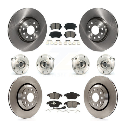 [Avant + Arrière] Kit d'ensemble roulement de roue et moyeu pour 2009-2010 Volkswagen Passat CC AWD avec 312mm Diameter Rotor KBB-109796