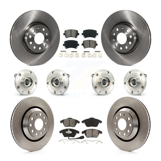 [Avant + Arrière] Kit d'ensemble roulement de roue et moyeu pour 2009-2010 Volkswagen Passat CC AWD avec 312mm Diameter Rotor KBB-109796