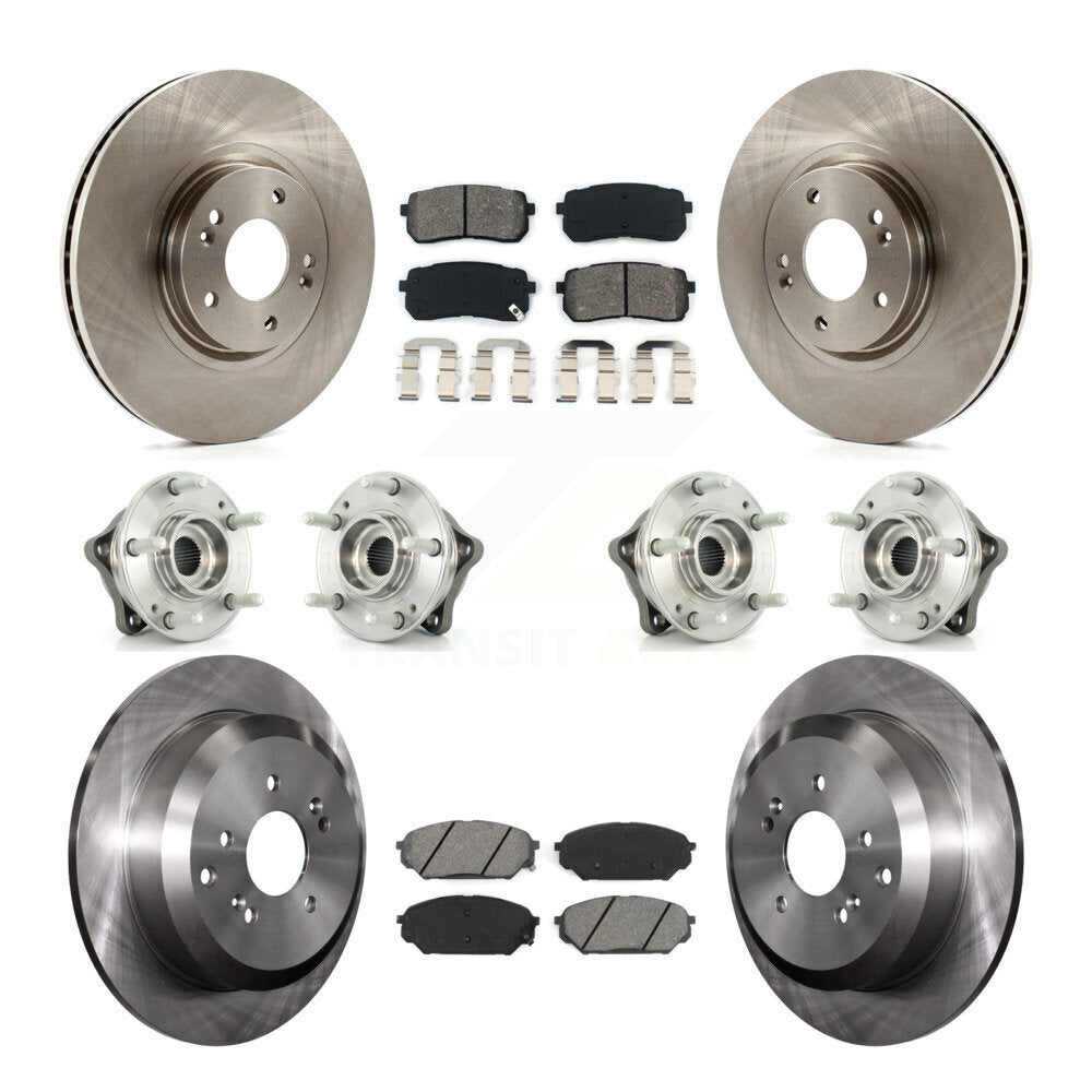 [Avant + Arrière] Kit d'ensemble roulement de roue et moyeu pour 2007-2012 Hyundai Veracruz AWD avec ABS Brakes KBB-109801