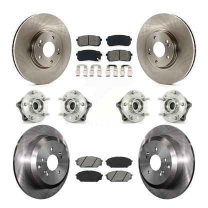 [Avant + Arrière] Kit d'ensemble roulement de roue et moyeu pour 2007-2012 Hyundai Veracruz AWD avec ABS Brakes KBB-109801