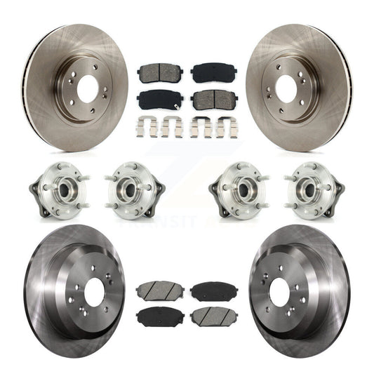 [Avant + Arrière] Kit d'ensemble roulement de roue et moyeu pour 2007-2012 Hyundai Veracruz AWD avec ABS Brakes KBB-109801