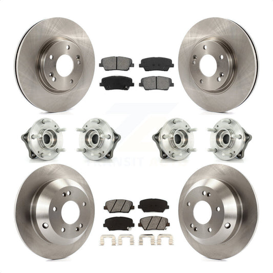 [Avant + Arrière] Kit d'ensemble roulement de roue et moyeu pour Kia Sorento Hyundai Santa Fe avec ABS Brakes AWD KBB-109802 par Transit Auto