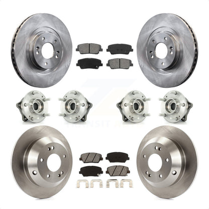 [Avant + Arrière] Kit d'ensemble roulement de roue et moyeu pour 2013-2014 Hyundai Santa Fe Sport AWD avec 2.4L 2.0L KBB-109804 par Transit Auto