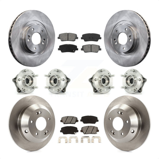 [Avant + Arrière] Kit d'ensemble roulement de roue et moyeu pour 2013-2014 Hyundai Santa Fe Sport AWD avec 2.4L 2.0L KBB-109804 par Transit Auto