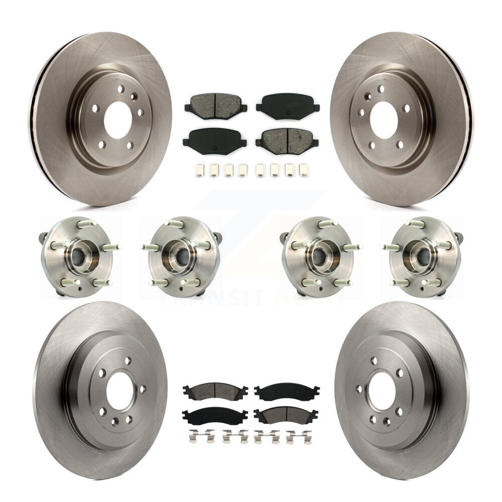 [Avant + Arrière] Kit d'ensemble roulement de roue et moyeu pour 2010-2012 Ford Taurus SHO KBB-109809