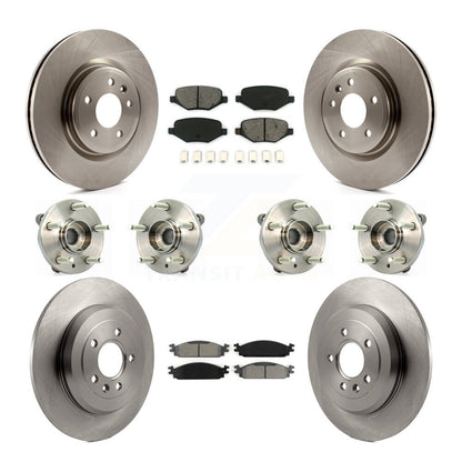 [Avant + Arrière] Kit d'ensemble roulement de roue et moyeu pour 2009-2010 Lincoln MKS KBB-109810