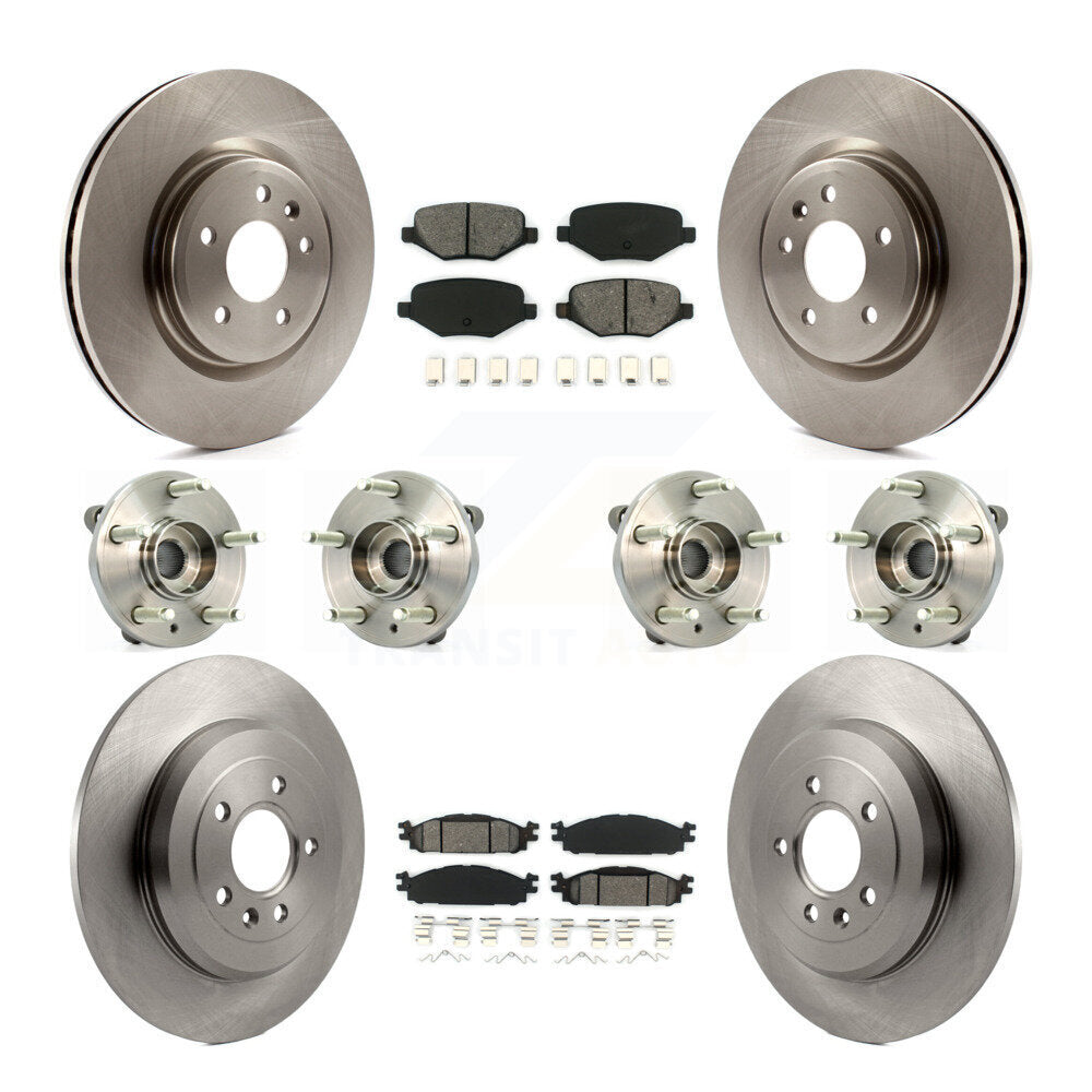 [Avant + Arrière] Kit d'ensemble roulement de roue et moyeu pour Ford Taurus Flex Lincoln MKT MKS KBB-109811