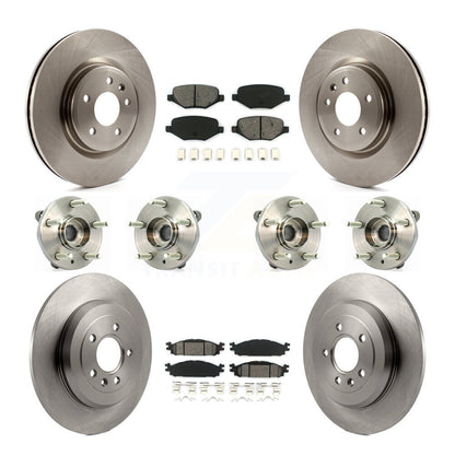 [Avant + Arrière] Kit d'ensemble roulement de roue et moyeu pour Ford Taurus Flex Lincoln MKT MKS KBB-109811