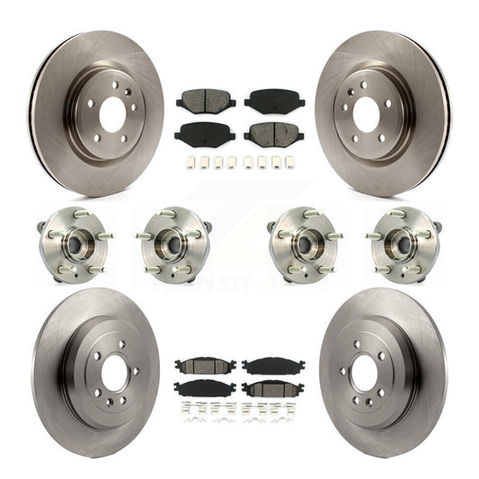 [Avant + Arrière] Kit d'ensemble roulement de roue et moyeu pour Ford Taurus Flex Lincoln MKT MKS KBB-109811
