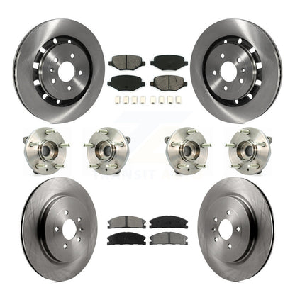 [Avant + Arrière] Kit d'ensemble roulement de roue et moyeu pour Lincoln MKS Ford Flex Taurus MKT KBB-109812