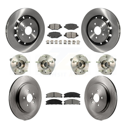 [Avant + Arrière] Kit d'ensemble roulement de roue et moyeu pour Ford Flex Taurus Lincoln MKS KBB-109813