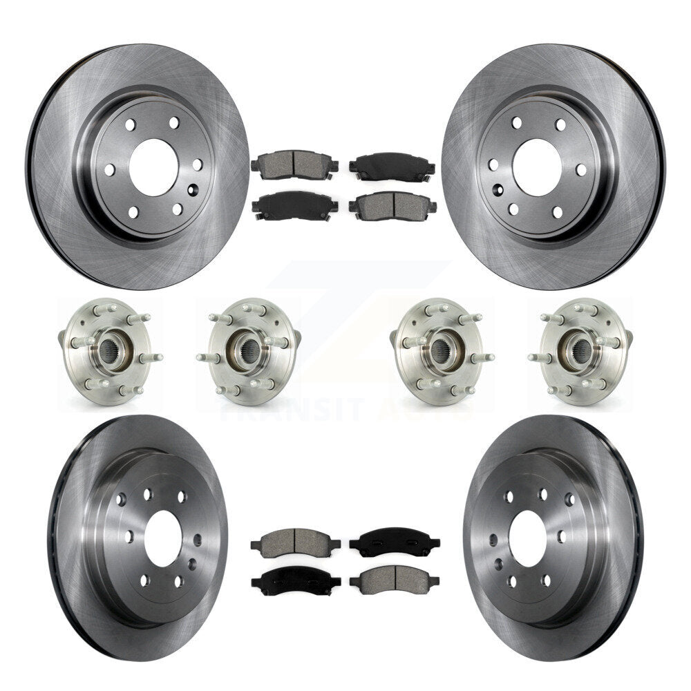 [Avant + Arrière] Kit d'ensemble roulement de roue et moyeu pour Chevrolet Traverse GMC Acadia Buick Enclave Saturn Outlook Limited KBB-109814