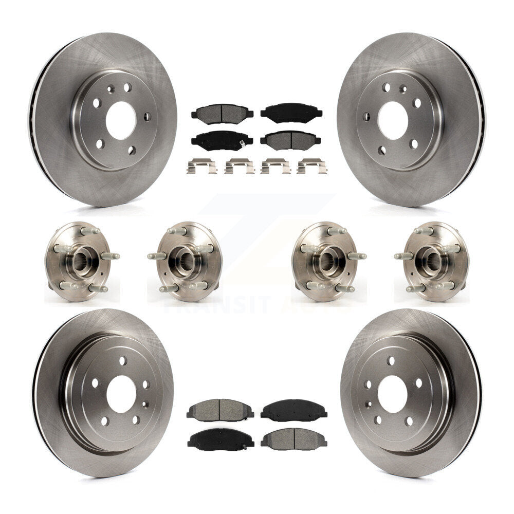 [Avant + Arrière] Kit d'ensemble roulement de roue et moyeu pour Cadillac CTS sans Heavy Duty Brakes KBB-109824