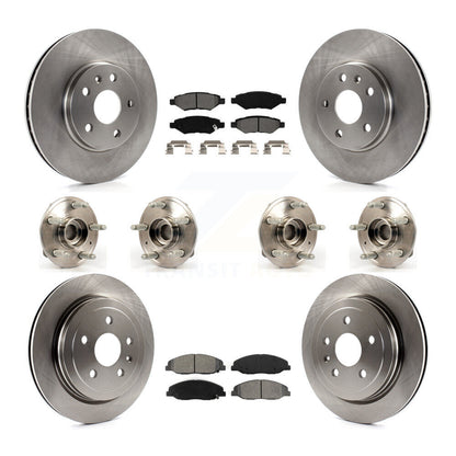 [Avant + Arrière] Kit d'ensemble roulement de roue et moyeu pour Cadillac CTS sans Heavy Duty Brakes KBB-109824