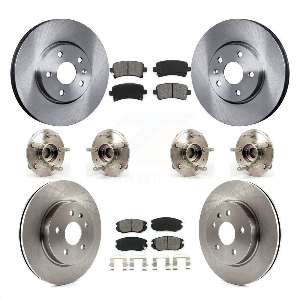 [Avant + Arrière] Kit d'ensemble roulement de roue et moyeu pour 2018-2019 Chevrolet Impala KBB-109825 par Transit Auto