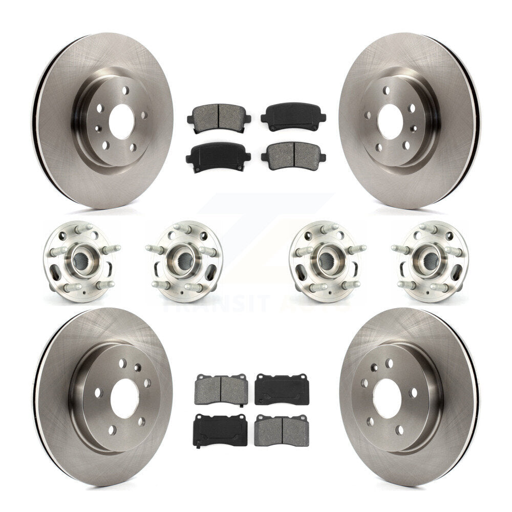 [Avant + Arrière] Kit d'ensemble roulement de roue et moyeu pour Cadillac XTS sans Heavy Duty Brakes KBB-109829