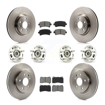 [Avant + Arrière] Kit d'ensemble roulement de roue et moyeu pour Cadillac XTS sans Heavy Duty Brakes KBB-109829