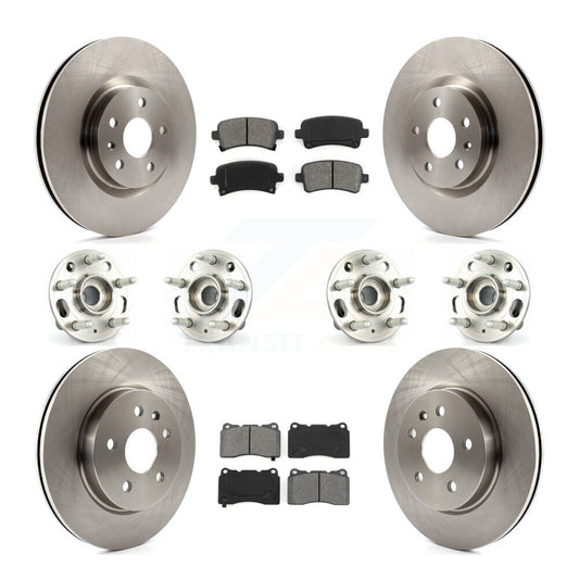 [Avant + Arrière] Kit d'ensemble roulement de roue et moyeu pour Cadillac XTS sans Heavy Duty Brakes KBB-109829