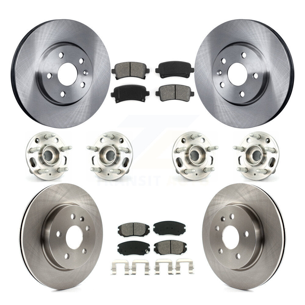 [Avant + Arrière] Kit d'ensemble roulement de roue et moyeu pour Chevrolet Malibu Impala Buick LaCrosse KBB-109830