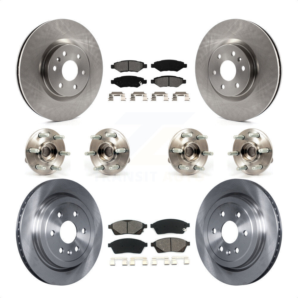 [Avant + Arrière] Kit d'ensemble roulement de roue et moyeu pour Cadillac SRX Saab 9-4X KBB-109832 par Transit Auto