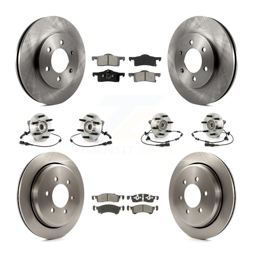[Avant + Arrière] Kit d'ensemble roulement de roue et moyeu pour Ford Expedition Lincoln Navigator KBB-109835