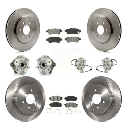 [Avant + Arrière] Kit d'ensemble roulement de roue et moyeu pour 2008-2012 Nissan Pathfinder RWD avec 5.6L KBB-109837 par Transit Auto