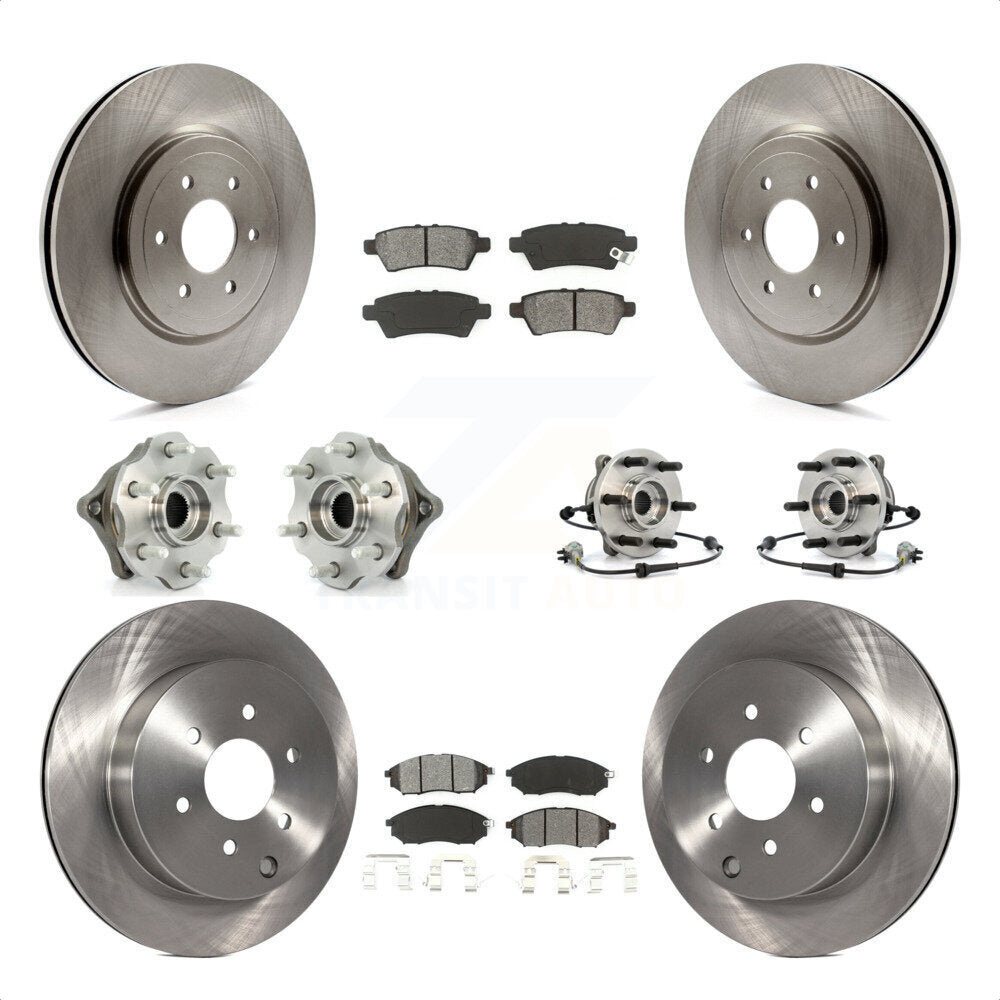 [Avant + Arrière] Kit d'ensemble roulement de roue et moyeu pour 2008-2012 Nissan Pathfinder 4WD avec 5.6L KBB-109839 par Transit Auto