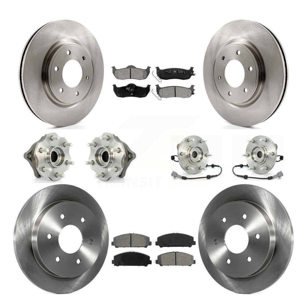 [Avant + Arrière] Kit d'ensemble roulement de roue et moyeu pour 2008 Nissan Armada AWD 4WD avec Internal ABS KBB-109841