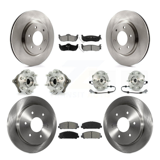 [Avant + Arrière] Kit d'ensemble roulement de roue et moyeu pour 2008 Nissan Armada AWD 4WD avec Internal ABS KBB-109841