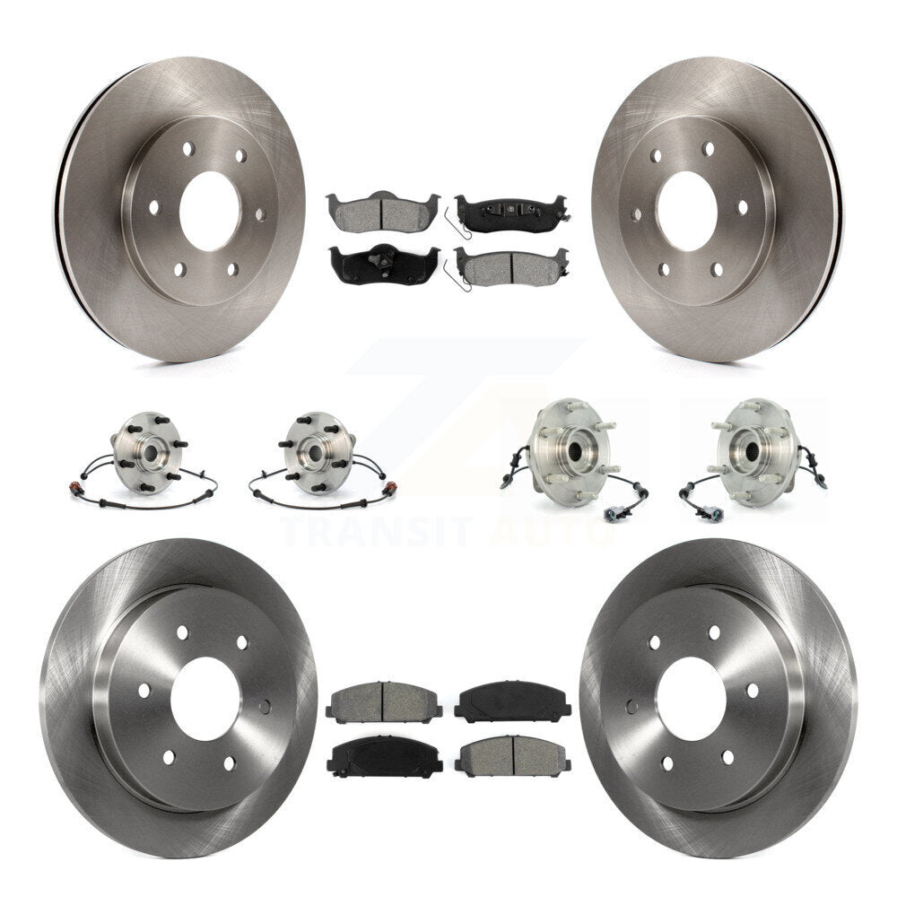 [Avant + Arrière] Kit d'ensemble roulement de roue et moyeu pour 2007 INFINITI QX56 avec 320mm Diameter Rotor To 03 07 KBB-109843