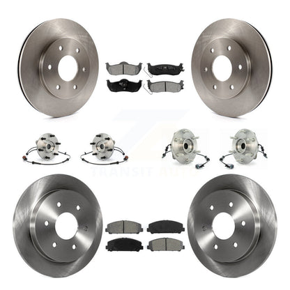 [Avant + Arrière] Kit d'ensemble roulement de roue et moyeu pour 2007 INFINITI QX56 avec 320mm Diameter Rotor To 03 07 KBB-109843