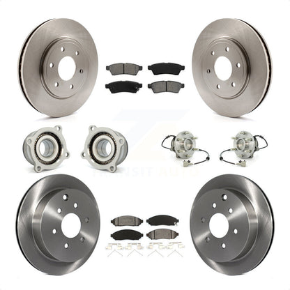 [Avant + Arrière] Kit d'ensemble roulement de roue et moyeu pour Nissan Frontier Suzuki Equator KBB-109850 par Transit Auto