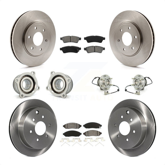 [Avant + Arrière] Kit d'ensemble roulement de roue et moyeu pour Nissan Frontier Suzuki Equator KBB-109850 par Transit Auto