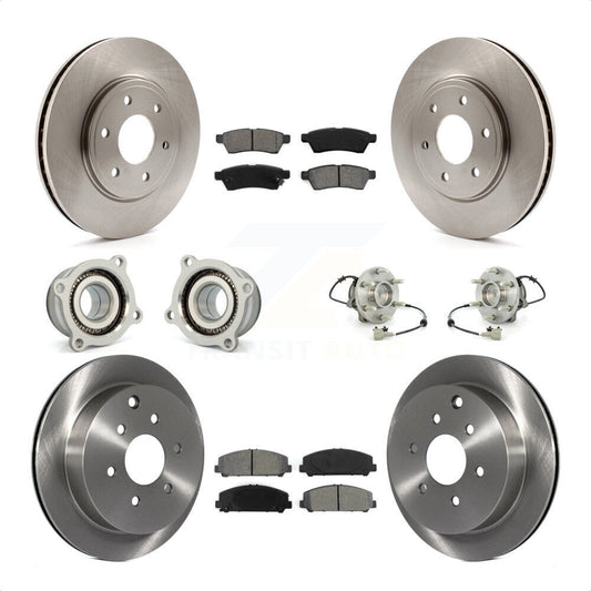 [Avant + Arrière] Kit d'ensemble roulement de roue et moyeu pour Suzuki Equator KBB-109851 par Transit Auto