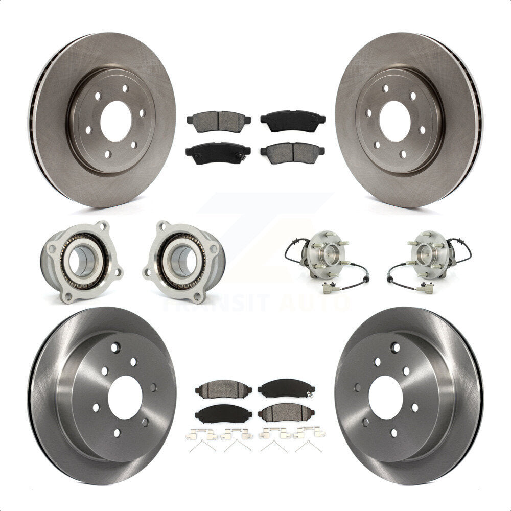 [Avant + Arrière] Kit d'ensemble roulement de roue et moyeu pour Nissan Frontier Xterra Suzuki Equator KBB-109852 par Transit Auto