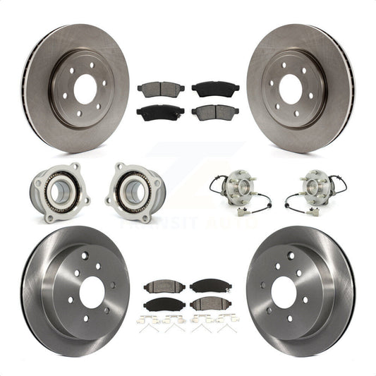 [Avant + Arrière] Kit d'ensemble roulement de roue et moyeu pour Nissan Frontier Xterra Suzuki Equator KBB-109852 par Transit Auto